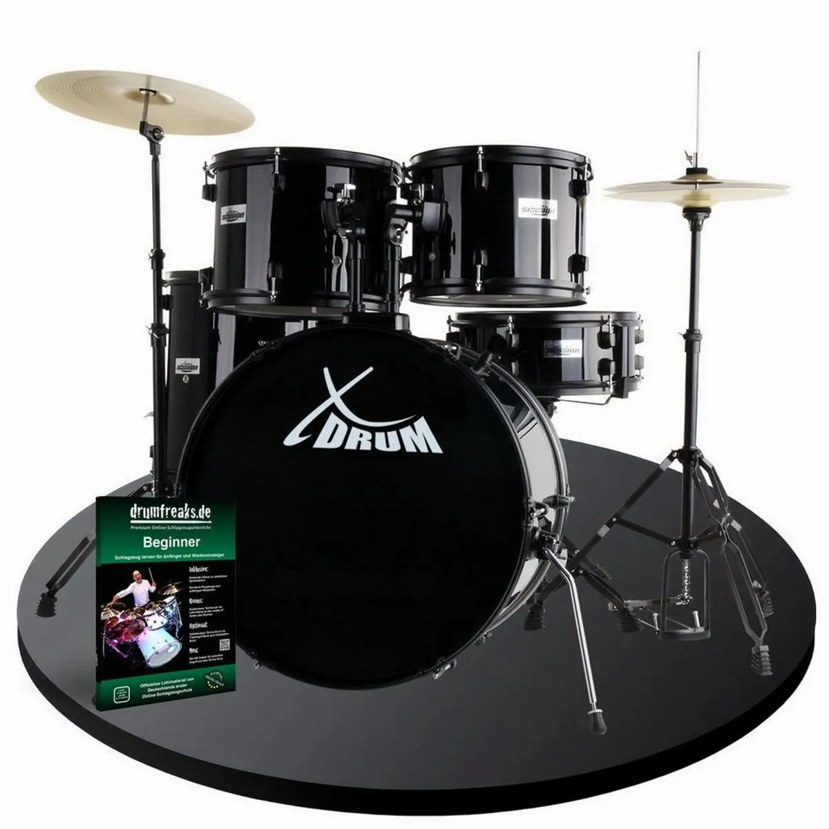 XDrum Schlagzeug Rookie 22" Fusion, komplett mit Hocker & Drumsticks