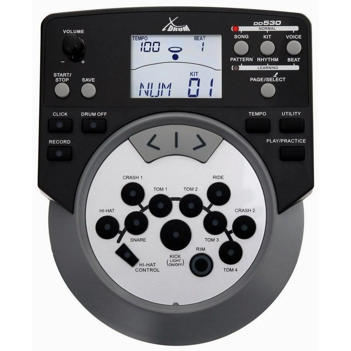 XDrum DD-530 E-Drum, 10 Pads, Mesh Heads, 400 Sounds — ideal für Übung und Bühne 3