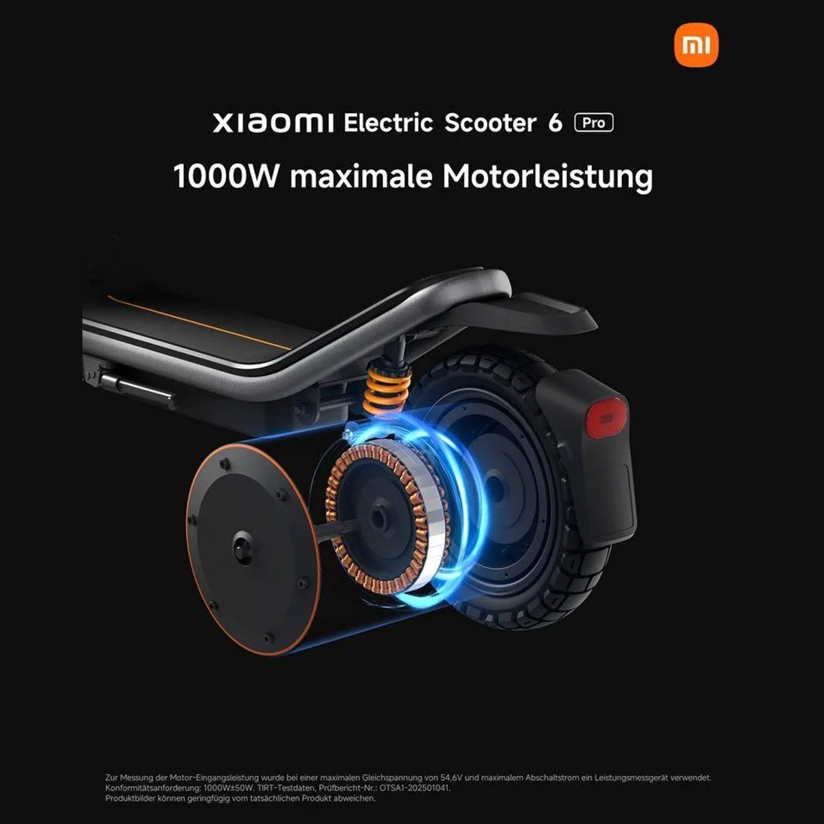 Xiaomi Electric Scooter 6 Pro, 70 km Reichweite, 20 km/h Höchstgeschwindigkeit 3