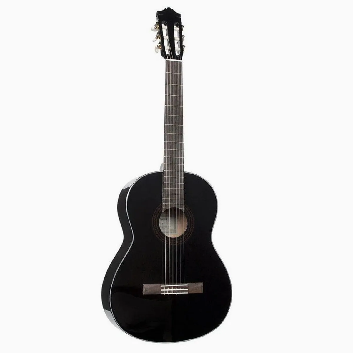 Yamaha C 40 BLK Konzertgitarre, elegant in Schwarz, exzellente Bespielbarkeit