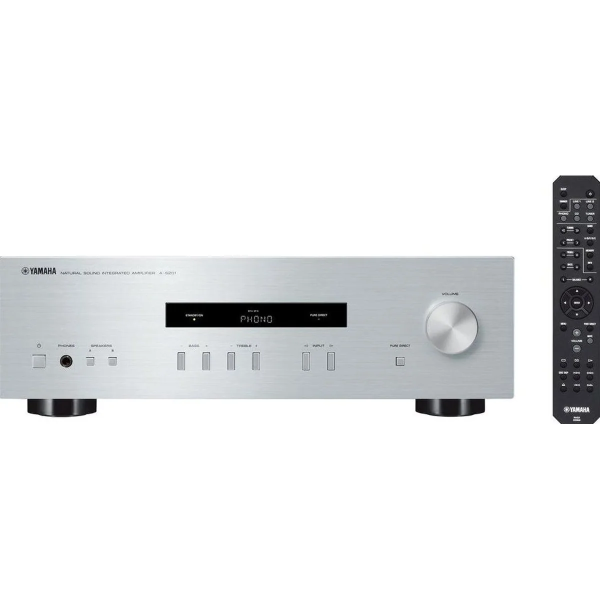 Yamaha A-S201 Verstärker, kraftvoller 2-Kanal Sound, 100 W pro Kanal