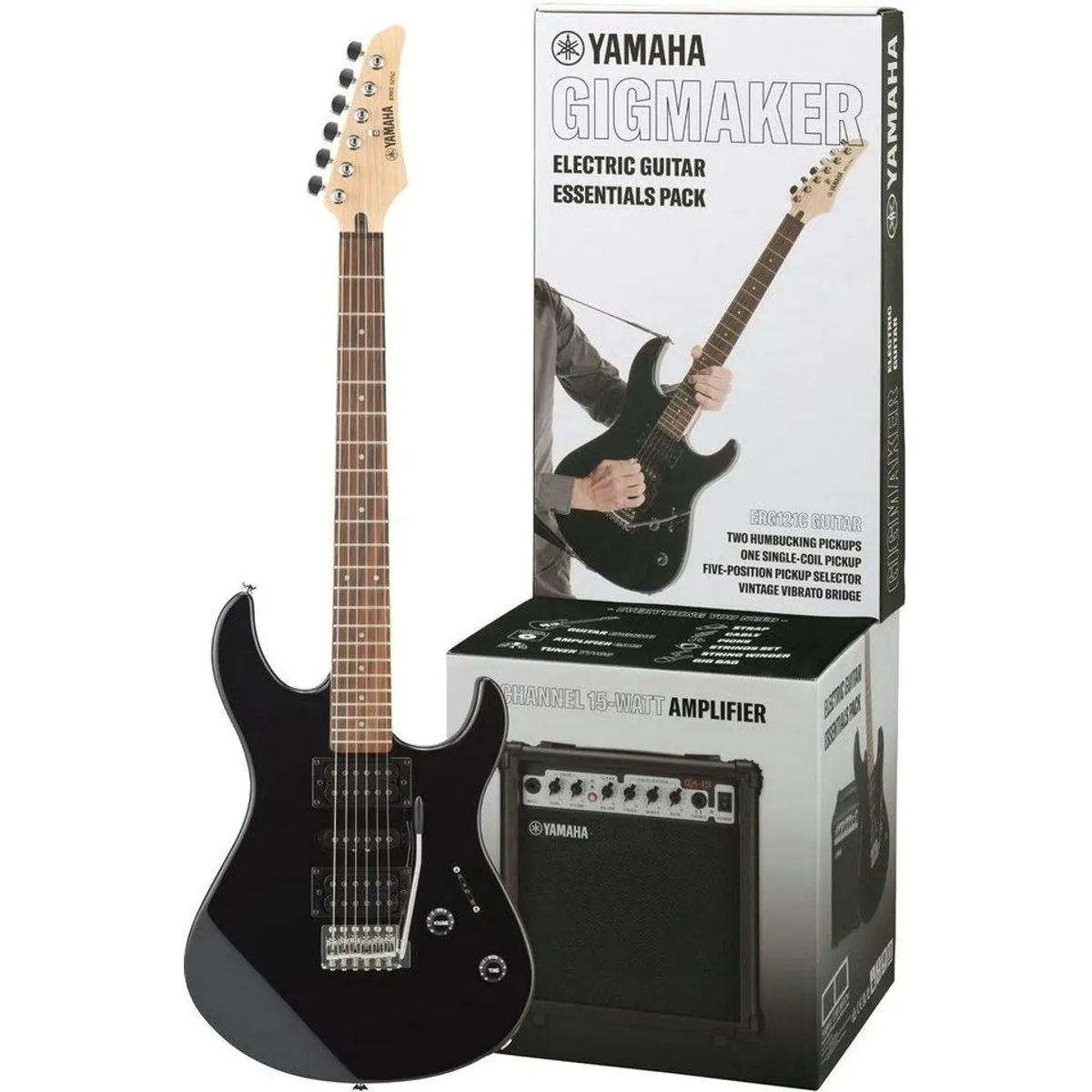 Yamaha ERG-121 GPIIH Gigmaker E-Gitarren-Set, vielseitige Klangmöglichkeiten, Komplettausstattung