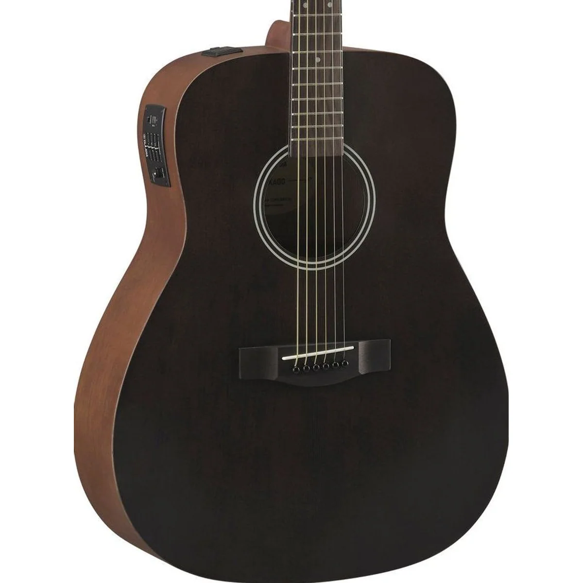 Yamaha FX400 Smoky Black Westerngitarre, Dreadnought, integrierter Tonabnehmer 4