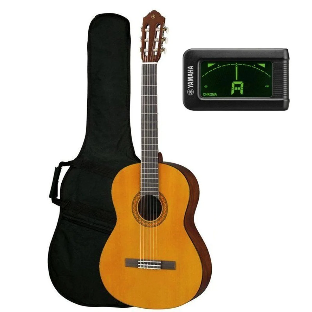 Yamaha C40 Standard Pack Konzertgitarre, Einsteigerfreundlich, Inkl. Tuner & Gigbag