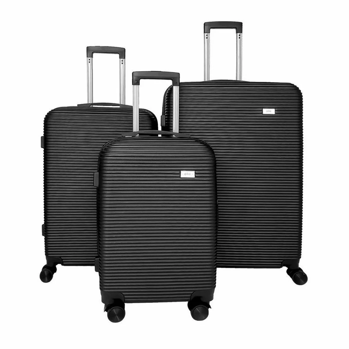 YONSLY Trolleyset Hartschalenkoffer-Set, 3-teilig, 360°-Rollen, Sicherheitsschloss