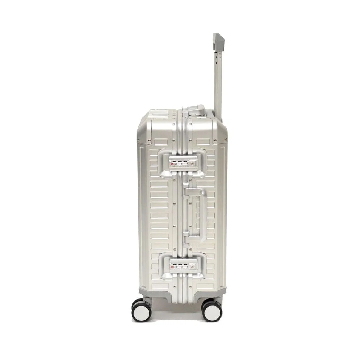 Zimmert Leather T-257 Koffer, robustes Aluminium, TSA-Schloss, 4 Rollen, elegantes Design 2