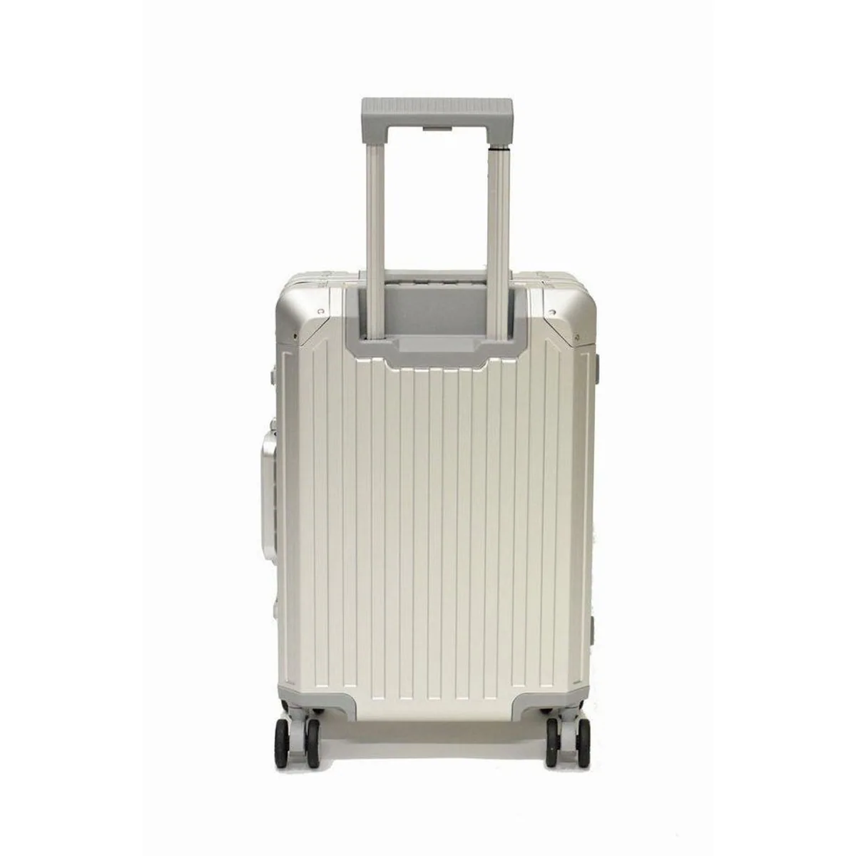 Zimmert Leather T-257 Koffer, robustes Aluminium, TSA-Schloss, 4 Rollen, elegantes Design 3