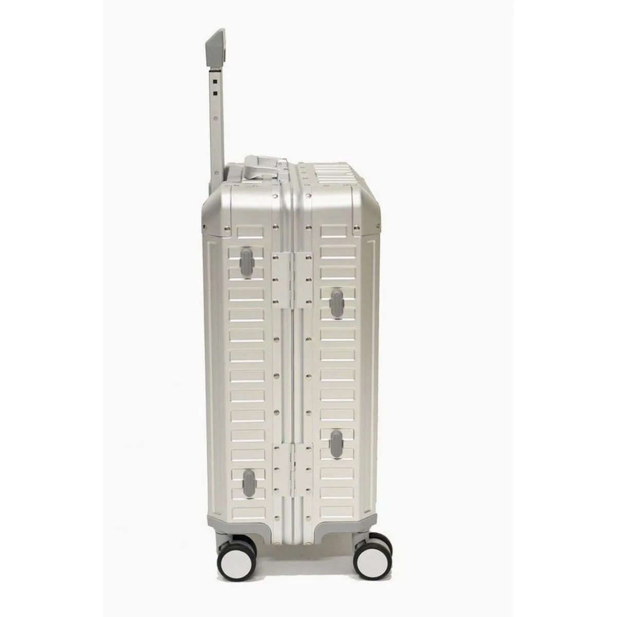 Zimmert Leather T-257 Koffer, robustes Aluminium, TSA-Schloss, 4 Rollen, elegantes Design 4