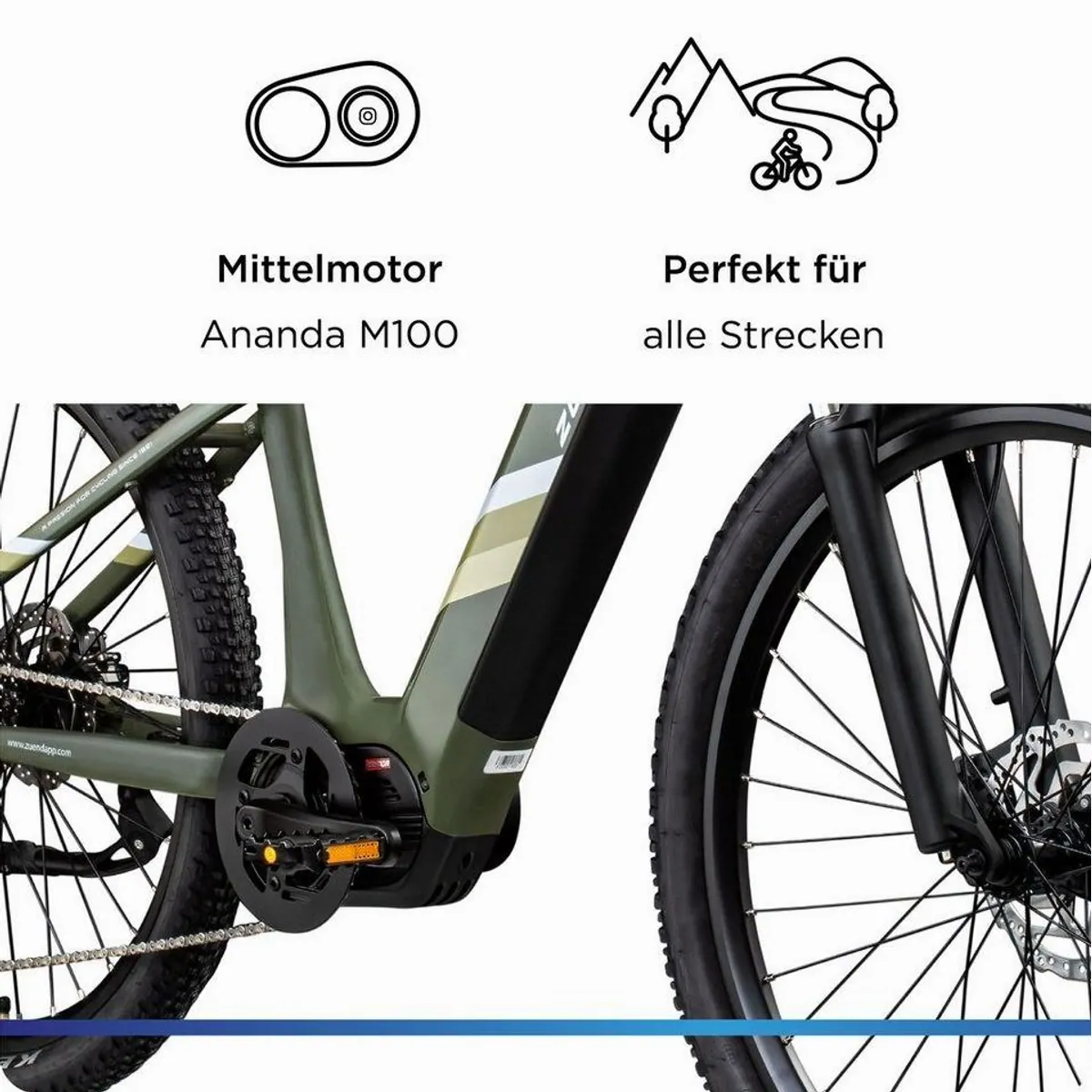 Zündapp X900 E-Bike Mountainbike, 10 Gang Shimano, kräftiger Mittelmotor — robust, vielseitig, hohe Reichweite 5