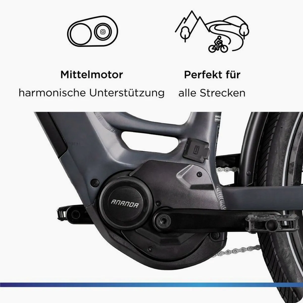 Zündapp E-Bike Cityrad X885, 7 Gang Nabenschaltung, Mittelmotor, 550 Wh 5