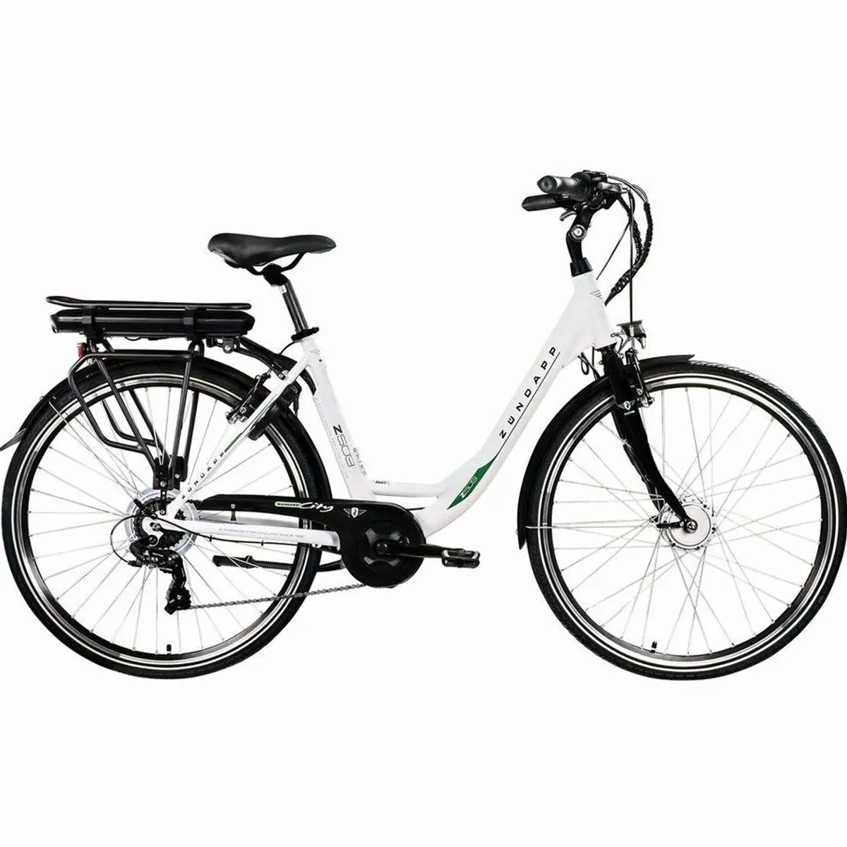 Zündapp Z503 E-Bike Cityrad, 536 Wh Akku, 7-Gang Shimano, Frontmotor
