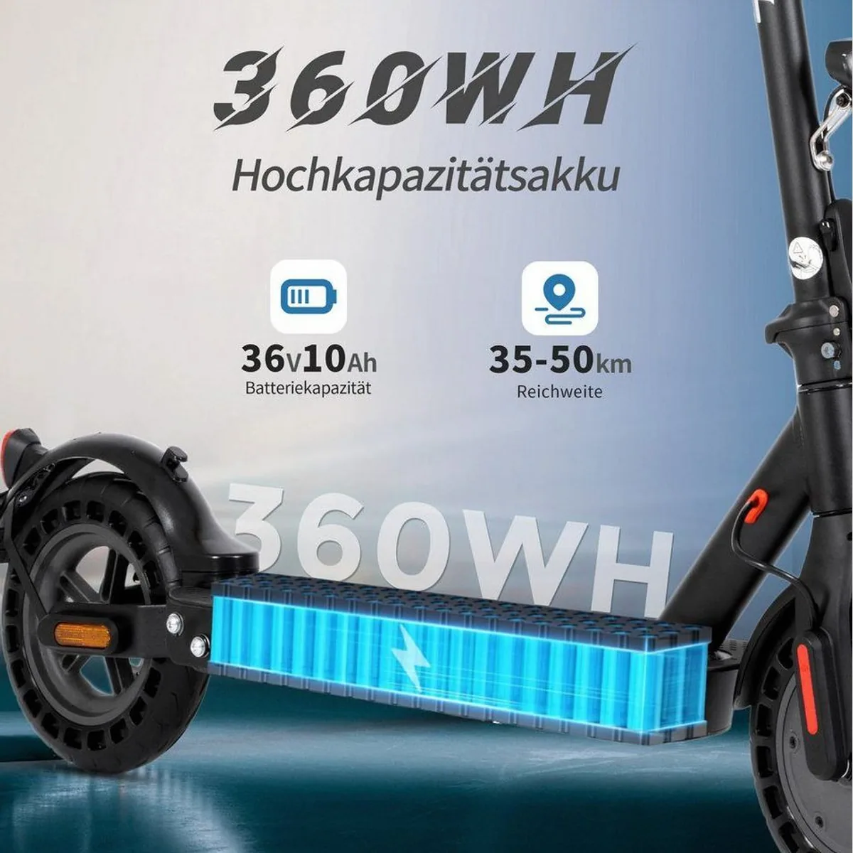 ZWHEEL E-Scooter 10'', klappbar, 500 W, 50 km Reichweite 5