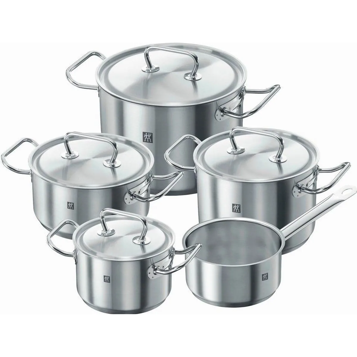 Zwilling Topf-Set Classic, 9-teilig, Edelstahl 18/10, optimale Wärmeverteilung