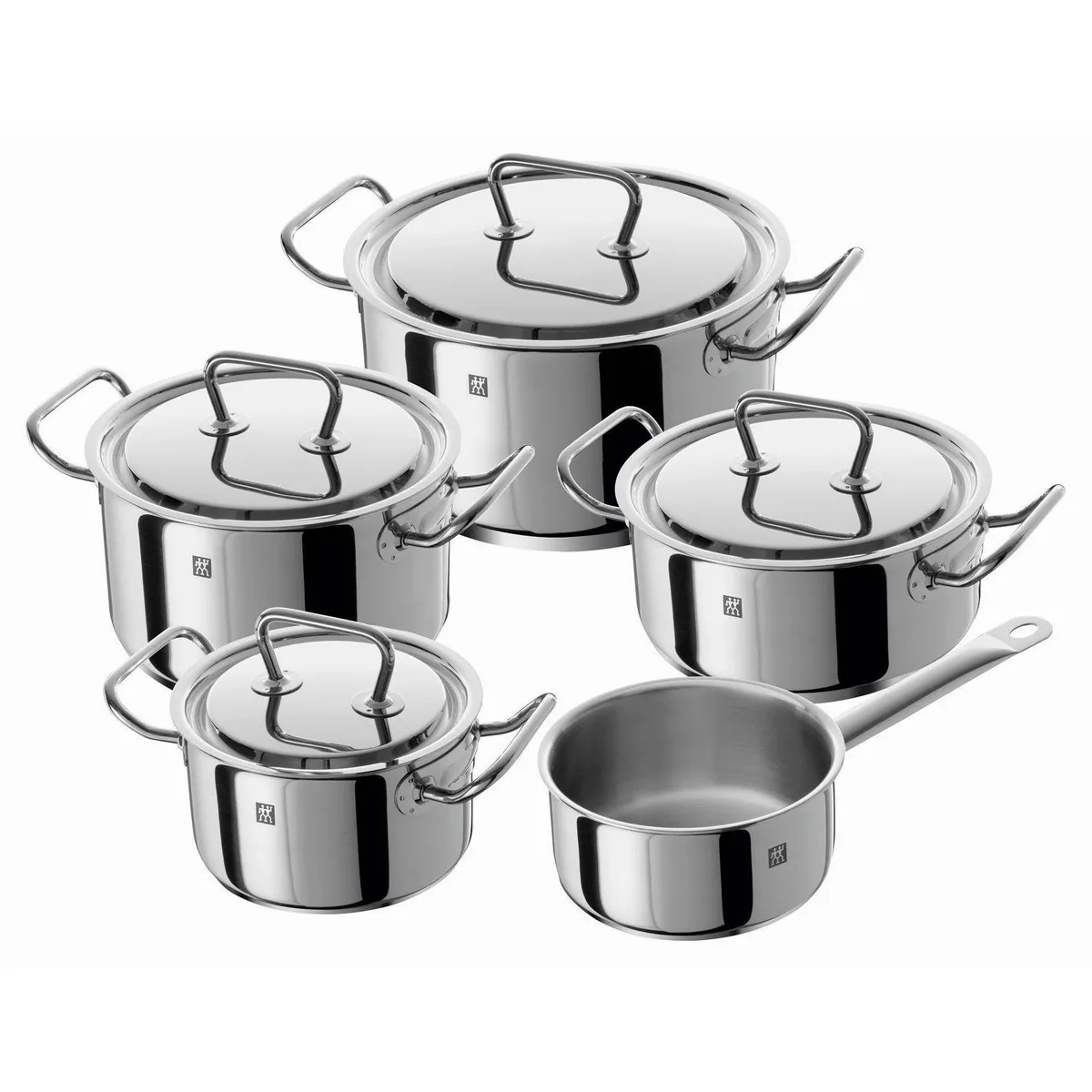 Zwilling TWIN CLASSIC Topf-Set, 5-teilig, Edelstahl 18/10, spülmaschinengeeignet