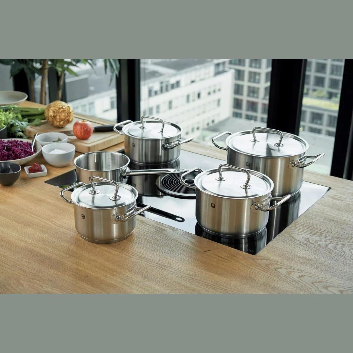 Zwilling TWIN CLASSIC Topf-Set, 5-teilig, Edelstahl 18/10, spülmaschinengeeignet 2