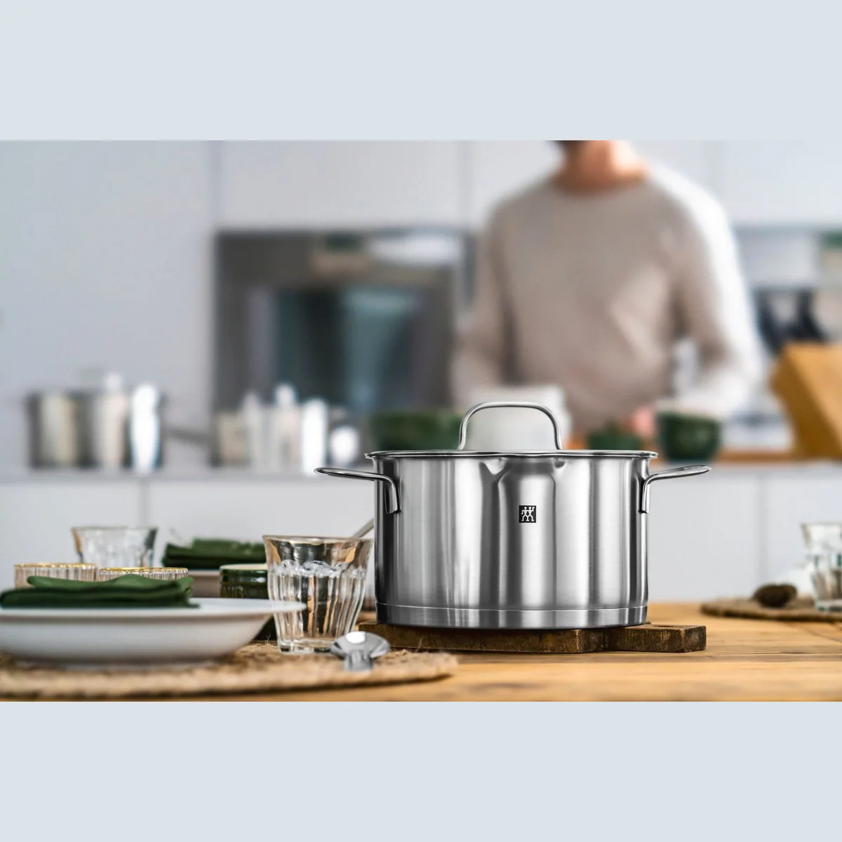Zwilling TrueFlow Topf-Set, 5-teilig, Edelstahl, integrierte Siebfunktion 3