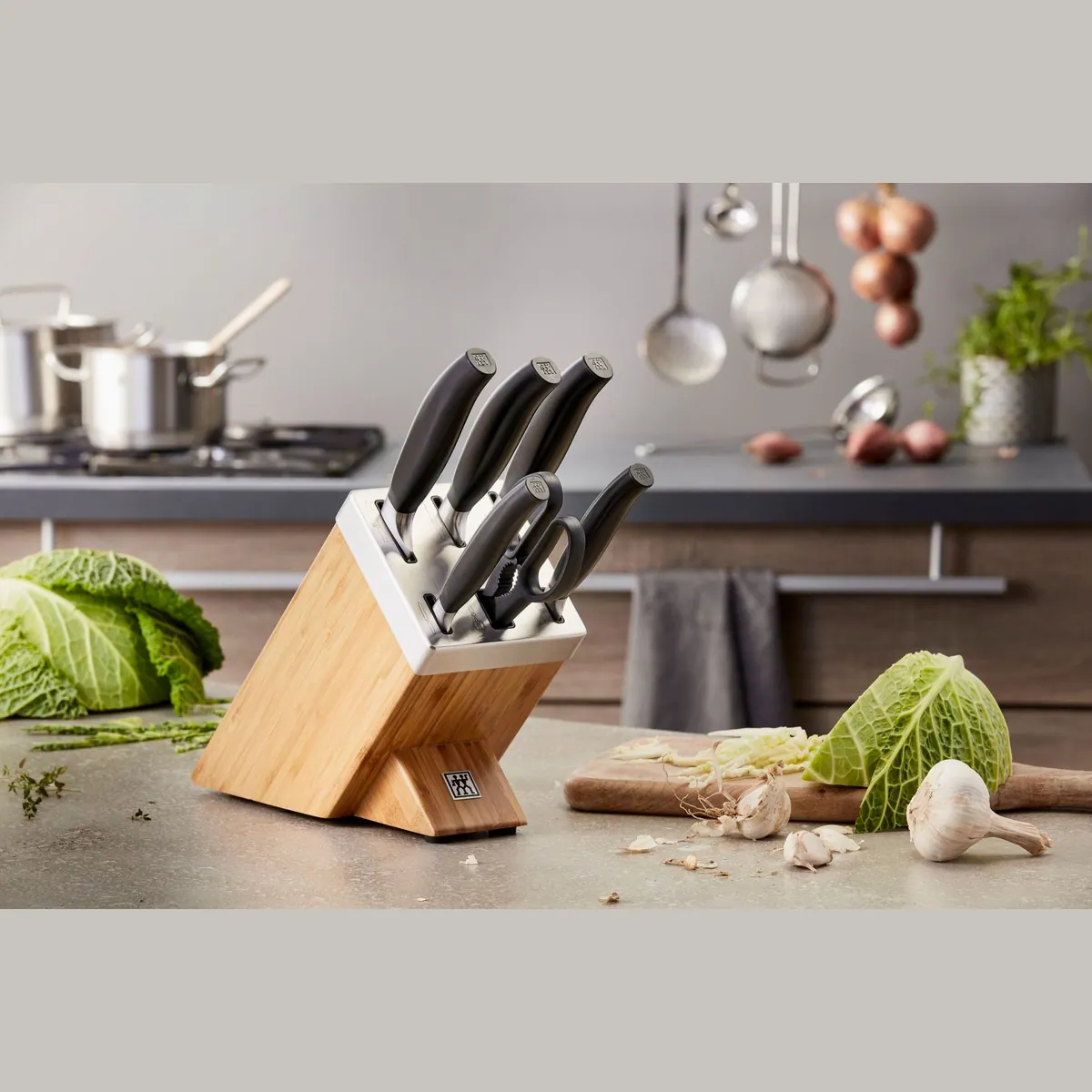 Zwilling FIVE STAR Messerblock, selbstschärfend, inkl. 5 Messer + Schere 3